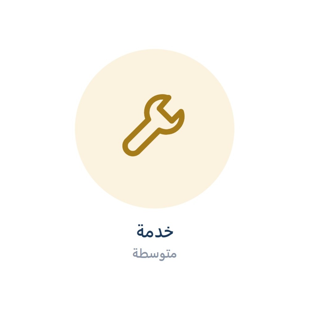رسوم خدمة متوسطة