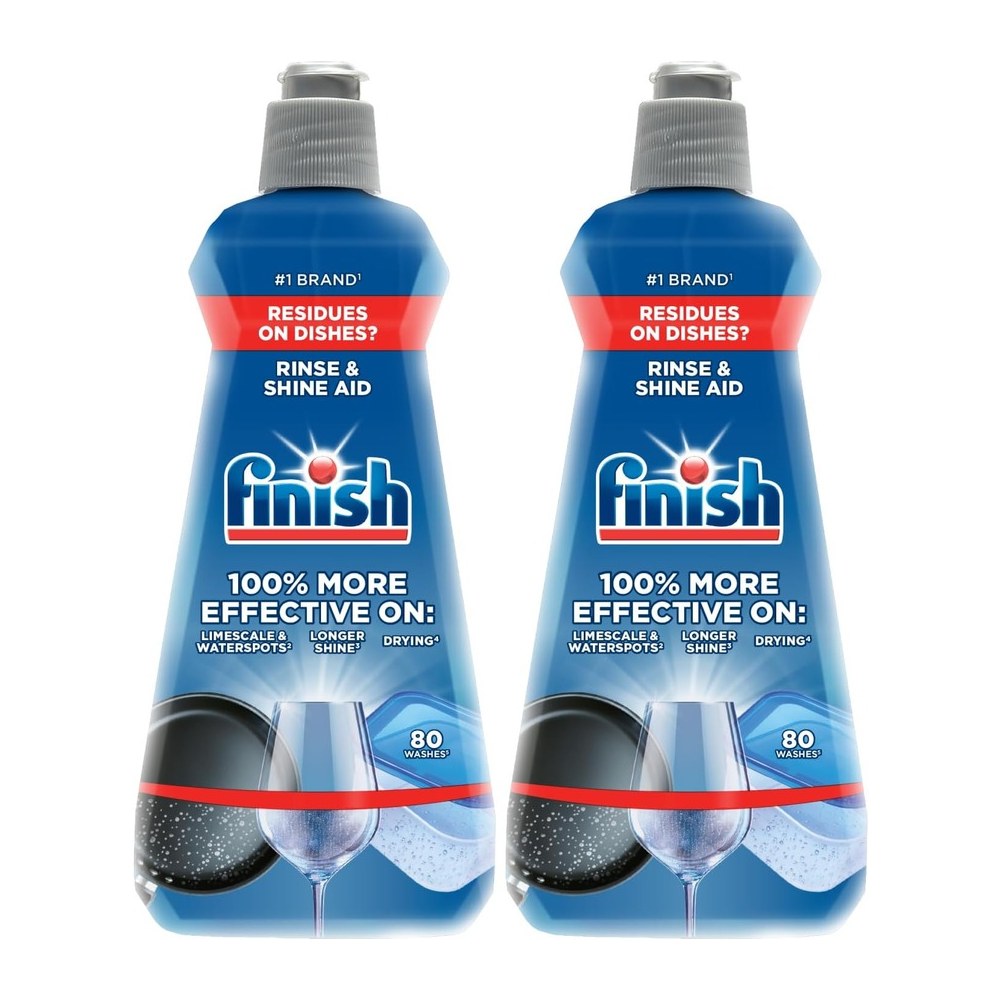 ملمع غسالة الصحون Finish Shine & Dry — 400مل (عبوتان)